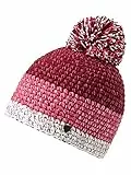 Ziener Unisex Intercontinental Bommel Mütze warm gestrickt Fleece Futter, polo pink, Einheitsgröße EU