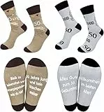 Chalier Cozy 2 paar Lustige 50.Geburtstag Herrensocken Antirutsch Neuheit Socken Geburtstags für Ehemann und papa, Einheitsgröße