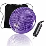 Balance Kissen Ballsitzkissen für Koordinations Rückentraining, Orthopädisches Sitzkissen, Luftkissen für Fitnesstraining inkl. Pumpe Workout Guide Bag, Balancekissen