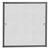 Schellenberg 70031 Insektenschutz Fenster Plus, Fliegengitter Fenster mit Alurahmen, 100 x 120 cm, Anthrazit