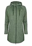 ELKLINE Damen Fleecemantel Durchgewärmt 2014088, Farbe:soft olive, Größe:40