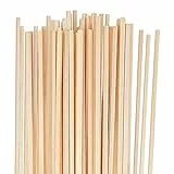 Holzstäbe zum Basteln, 50 Stück Holzstäbchen Quadratisch Holzstäbe zum Basteln, 30 cm x 3 mm Holzstab Rattanstäbchen Modellbau Handwerk Woodwork DIY Geschenke für Arts Craft Dekoration