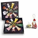 Creano Bio Wintertee Geschenkset „Niedliche Weihnachtsfiguren“ - 9 Pyramiden-Teebeutel in 9 unterschiedlichen Sorten - 22,5g - Weihnachtstee*