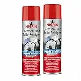 NIGRIN Bremsenreiniger, Motor-Teilereiniger, zur Entfettung von Bremsen-, Motor- und Maschinenteilen, 2er-Pack 500 ml Sprühdose