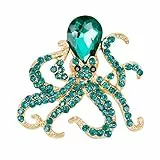 Carry stone Boutonniere Frauen Legierung Brosche Ozean Kreaturen Design Strass Glänzende Pin Mädchen Kleidung Dekorative Abzeichen Breastpin