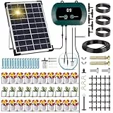 GUHAOOL Solar Bewässerungssystem, Automatische Bewässerungssystem Garten für 30 Topfpflanzen, Tröpfchenbewässerung System mit Timer und 35M Schlauch für Garten,Balkon Pflanzen,Kübelpflanzen im Freien