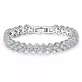 Cubic Zirkonia Classic Tennis Armbänder Kristallarmband Strassarmband für Damen Durability