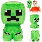 Huanmin Spiel Cree-Per Plüsch, Creeper Kuscheltier 22 cm Creeper Plüschtier, Cree-per Plüschtier, Charaktere Puppe Zum Thema Spiel, Cartoon Plüschtier für Jungen und Mädchen Geburtstagsgeschenke