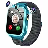 PTHTECHUS® Kinder Smartwatch Telefon – Kinder Uhr mit Zwei Wege Gespräch MP3 Dual Kamera Rechner Rekorder und SOS Hörbuch Spiel Uhr für 4-15 Jahre alt Jungen Mädchen Geburtstags Geschenke