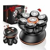 Glatzen Rasierer Herren,MAXGROOM 7D Glatzenrasierer, Wasserdichter Kopfrasierer Glatze,Magnetische Kopf Rasierer Herren,Wiederaufladbar Typ-c Head Shaver Men,Leicht zu Reinigen