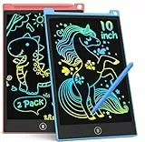 TECJOE 2-Pack LCD Schreibtablett, 10-Zoll buntes Doodle Board für Kinder, elektronische Zeichnung Tablet Zeichnung Pads, Geschenke für 3–6-Jährige (Blau und Rosa)