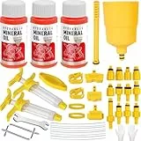 Pmbqifay Bremsenentlüftungsgerät für Shimano, Magura, Sram,Tektro, TRP Hydraulische Scheibenbremsen, mit 180 ml Bremsflüssigkeit, Fahrrad Bremsen Entlüftungskit