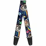 buckle-down Gitarrengurt Astronaut Cats in Space/Rainbows/Stars