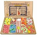 Heavenly Sweets | Großer Süßigkeiten Box | Süßigkeitenmischungen | Premium saure Süssigkeiten Geschenk 1,2 kg naschbox | Geburtstag Vatertag Sommerparty