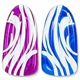 JOYIN 2 Pack aufblasbare Bodyboards für Wasserrutschen, Schwimmen aufblasbare Pool Schwimmer für Kinder, Wasser-Boards Schwimmen Lernen, Sommer Wasser Spaß Spielzeug für Kinder (Blau und Lila)