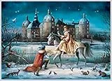 Richard Sellmer Verlag Adventskalender / Weihnachtskalender für Kinder und Erwachsene mit Bildern und Glitzer Moritzburg,