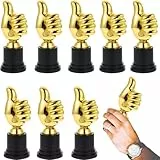 WISIRENT 8 stück Goldener Daumen Trophäe, Daumen Hoch Trophäe Pokale Kinder Auszeichnung Finger Skulptur, Personalisierte Geschenke Pokale Mini Daumen Hoch Trophäe für Preisverleihungen