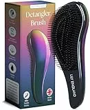 Lily England Haarbürste zum Entwirren, hervorragende Qualität für Salon, Frisur – die beste Bürste für feines, dickes, lockiges, trockenes oder feuchtes Haar und Kinder (Petrol, 1 Stück)