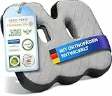 Healthfix® Orthopädisches Sitzkissen für Büro, Homeoffice & Co.- Ergonomisches Sitzen aus Memory Foam mit entlastender Funktion des Steißbeins und der Sitzknochen |Erhöht Sitz-Komfort (Medium)