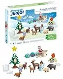 PLAYMOBIL JUNIOR | nachhaltiger Adventskalender für Kinder ab 1 Jahr | Schneeweihnacht | aus über 90% biobasiertem Kunststoff für sicheres Spielen | 70297