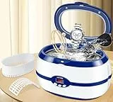 DeeprBling Ultraschallreinigungsgerät, 600ml Ultraschallreiniger mit Degas-Modus, 40kHz Ultraschall Brillenreinigungsgerät, Ultraschallreiniger für Brille Schmuck, 5 Zeiteinstellungen & Digitalanzeige