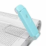 DEWENWILS Leselampe Buch Klemme Wiederaufladbar, Bernsteinfarbene Klemmleuchte für Lesen im Bett, 4 Einstellbare Helligkeitsstufen, Blaulicht-Blockierung, Geschenk für Kinder und Bücherwürmer