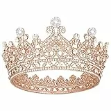 Vofler Diadem für Damen, Kristall-Strass, Diadem für Frauen, Mädchen, Braut, Prinzessin, Quinceanera, Geburtstag, Hochzeit, Wettbewerb, Abschlussfeier, Heimkehr, Party, 1 Count (Pack of 1), Legierung