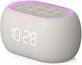 ANJANK Digitaler Radiowecker 4-in-1 mit Bluetooth Lautsprecher, Wecker mit 7 Farben Nachtlicht, UKW Radio, 0–100% stufenlos dimmbares Display, 8 Wecktöne, Digital Alarm Clock fürs Schlafzimmer