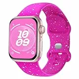 Finoriss Silikon Armband Kompatibel mit Apple Watch Armband 40mm 41mm 42mm 38mm, Sport Weich Band Kompatibel für iWatch SE Ultra Series 9 8 7 6 5 4 3 Damen Herren Rauchlila