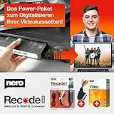 Nero VHS zu USB Video Grabber Recode Stick inkl. Videobearbeitungssoftware | Videoschnitt | Videokassetten digitalisieren | Windows 11 / 10