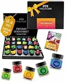 Hallingers Genuss Manufaktur Tee Geschenk-Set - 24 Sorten premium loser Tee Probierset in edler Geschenkbox mit Rezept-Booklet 'Tee Deluxe Sele...', Geschenkidee für Frauen Männer