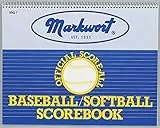 Markwort Baseball & Softball Scorebook - 23 Games, Blue, (BSQ7)