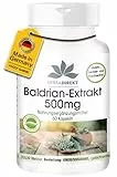 Baldrian Kapseln - 500mg - 60 Kapseln - schluckfreundlich - 4-fach konzentriert - vegan | HERBADIREKT by Warnke Vitalstoffe - Deutsche Apothekenqualität