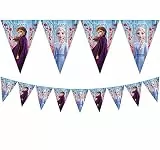Folat Folat Procos 91135 - Wimpel-Kette Frozen 2, Länge 2,3 m, Girlande, Fahnen-Dekoration, Hänge-Deko, Geburtstag, Mottoparty