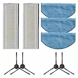 Opatiny Seitenbürste HEPA Filter Mop Pads Kit für uninell UR1 Roboterstaubsauger, Ersatzteile mit 2 Filtern, 3 Wischtüchern, 4 Seitenbürsten
