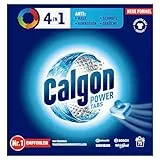 Calgon 4-in-1 Power Tabs – Wasserenthärter gegen Kalkablagerungen, Schmutz, Korrosion in der Waschmaschine und beugt unangenehmen Gerüchen vor – 1 x 75 Tabs