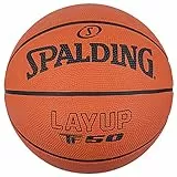 Spalding - TF-50 - Klassische Farbe - Basketball - Größe 7 - Basketball - Anfängerball - Material: Gummi - Outdoor - Anti-Rutsch - Hervorragender Grip - Sehr widerstandsfähig - Nicht aufgeblasen