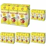 Höllinger Schulsaft Sonnenvitamin D3 Apfel 3x200ml, 600ml (Packung mit 5)