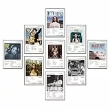 A ART·ZONE Lana Del Rey Plakate (9 Stück 8x12 Zoll) Album Cover Musikplakate Ungerahmt Papierdrucke Wandkunst Zimmer Dekor Bjork Poster Aufzeichnungen für Wand Ästhetik