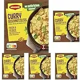 MAGGI Fix für Curry Geschnetzeltes, Würzmischung, mit natürlichen Zutaten*, für 2 Portionen, 5er Pack (1 x 41g)