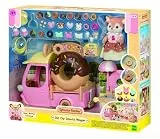 Sylvanian Families - 5808 Donutwagen mit Figur, Spielset mit Tierfigur, samtige Tierfiguren, Spielzeug für Kinder ab 3 Jahren