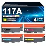 Coloran 117A Toner Set, Kompatibel für HP 117A W2070A Toner Tonerkartusche für HP Color Laser MFP 178nwg 179fwg 150nw 179fnw 150a 178nw W2070A W2071A W2072A W2073A Drucker (Schwarz Cyan Gelb Magenta)