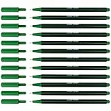 D.RECT Fineliner Set 12 Stück - Filzstift Für Den Täglichen Gebrauch Geeignet - Feinleiner Stift - Superfeine, Linienbreite Ca. 0.4 mm - Grün