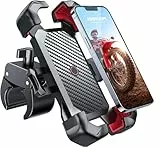 JOYROOM 2025 Handyhalterung Fahrrad, [1s Auto-Sperre][100mph Militär Anti-Shake] Handyhalterung Motorrad, [5s Install] Universal Lenker Holder für iPhone 17 Samsung S24, Alle 4,7‘’-7' Smartphone