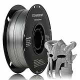 Funkelndes PETG Filament 1,75 mm, TINMORRY Filament PETG 3D Druckmaterialien, Kompatibel mit Bambu FDM 3D-Drucker, 1 KG 1 Spule, Silber