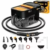 Gautye Handdampfreiniger mit 18 Zubehörteilen, 1600W Dampfreiniger für Boden und Fenster, 2L Wassertank, Steam Cleaner mit 3 Dampfstufen für Auto, Bad, Möbel und Küche