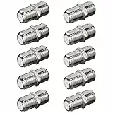 Premium X 10x F-Verbinder SAT Buchse/Buchse für F-Stecker Koaxial Antennenkabel