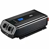 AEG Automotive Sinus-Spannungswandler 1000 W, 12 V DC auf 230 V AC, mit App-Steuerung, Lüftersteuerung, Wechselrichter Inverter Stromwandler