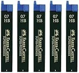 Für größere Ansicht Maus über das Bild ziehen 5er Sparpack Faber Castell SUPER-POLYMER Feinminen 0.7HB (0.7HB, Menge 5)