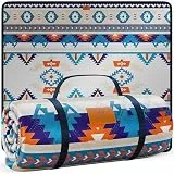 KESSER® Picknickdecke Campingdecke 200x200cm Stranddecke mit wasserdichter Unterseite dreilagig | Bequeme Picknick Decke mit Tragegriff für Strand & Camping | große Outdoor Decke faltbar & waschbar